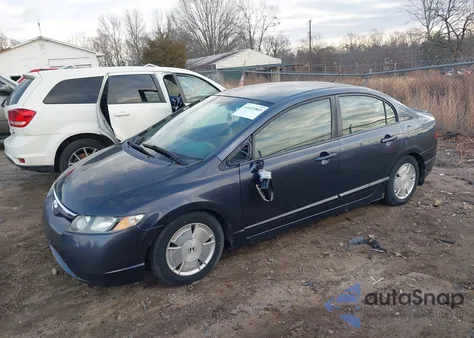 2007 Honda Civic Hybrid z USA, uszkodzony, nr VIN JHMFA36247S018659